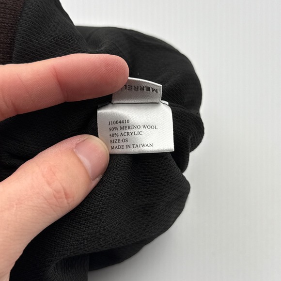 Merrell Walden Merino Wool Beanie Adult Unisex One Size Espresso Brown NWT 2010s - Picture 3 of 5